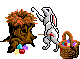 Gif animé Pâques lapin